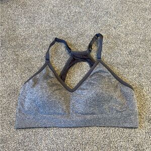 Torrid bra womens‎ 1x gray racerback sports bra stretch curve plus size gym